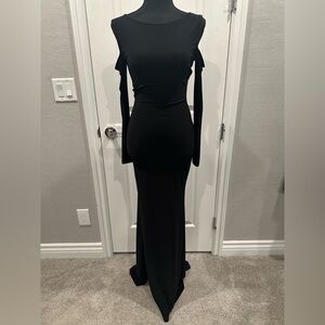Long Black Fitted Dress